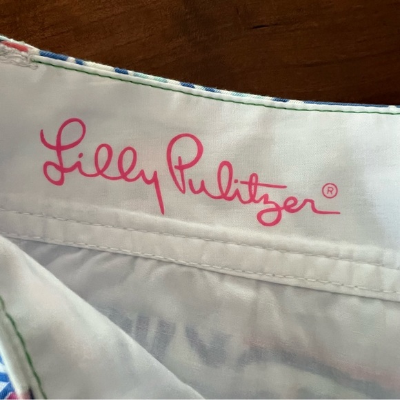 Lilly Pulitzer Callahan Sailboat Shorts 00 - Picture 7 of 10